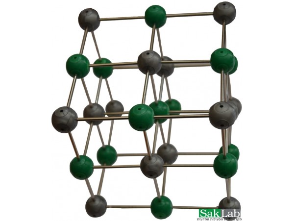 מודל מולקולרי של מלח NaCl